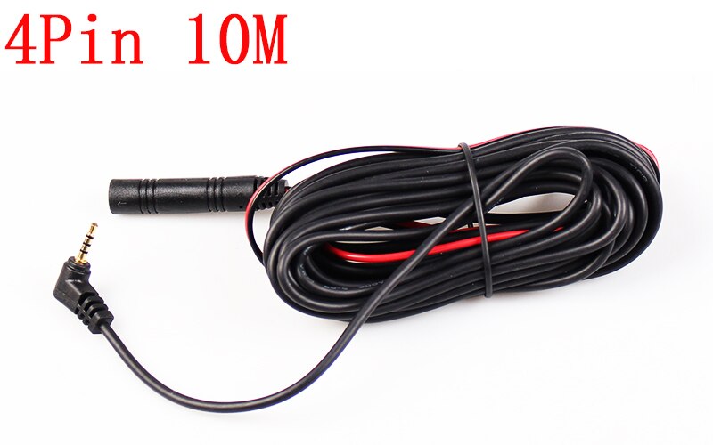 iautoGo Video Cable For DVR Mirror DVR 6M 10M 15M 2.5mm Jack Male To 4 Pin/ 5 Pin Video Extension Cable For DVR Camera: WHITE