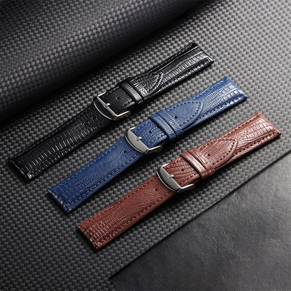 Universal Replacement Composite Material Strap Leather Watchband for Smartwatch Men Women 18mm 20mm 22mm Watch Band Accessories