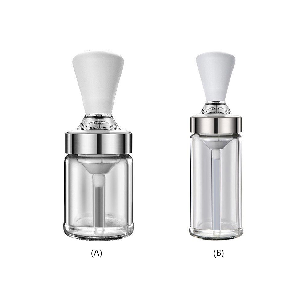 Oil Dispenser Bottle for Kitchen Oil Glass Cooking Pastry Brush Dispenser Grill Oil Brushes Liquid Sauce