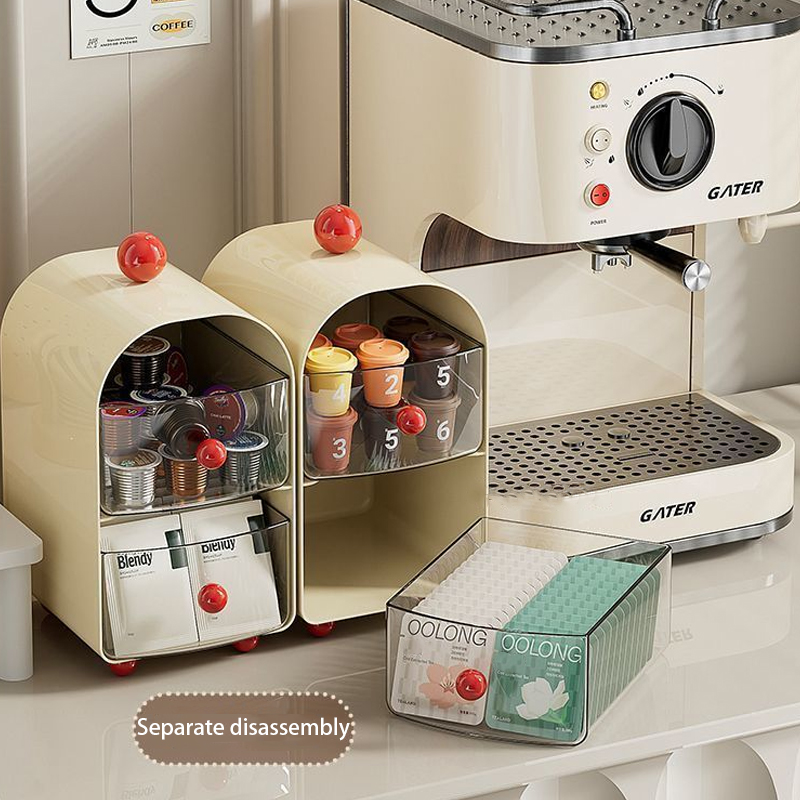 Home Drawer Style Cosmetics Storage Box, Skincare Cosmetics Storage Box, Living Room Coffee And Tea Storage Box, Multifunctional