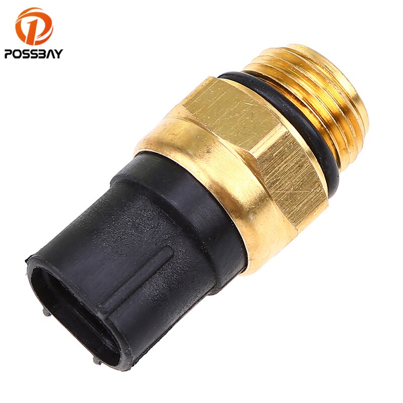 POSSBAY Motorcycle Radiator Fan Switch Thermo Switch For Suzuki Kawasaki Coolant Temperature Sensor Motorbike Accessories