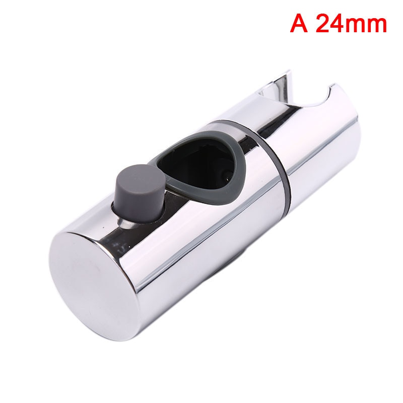 1Pc Bathroom Shower Rail Head Slider Holder Adjustable Bracket Made In Sturdy 24mm 25mm ABS Replacement Sturdy: A 24mm