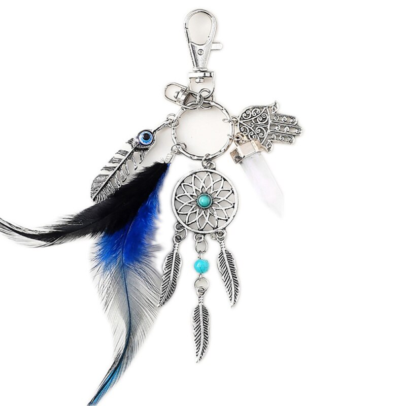 handgefertigt Traum Fänger Keychain Wohnkultur Windspiele Auto Anhänger Zauberstab Hängende Dekoration Zimmer Dekor: A