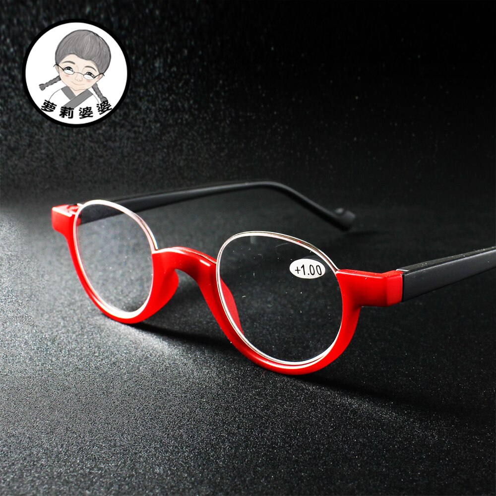 Runde metall Anti-müdigkeit lesebrille frauen dioptrien lupe große Vision gläser unzerbrechlich 1,0 zu 3,5