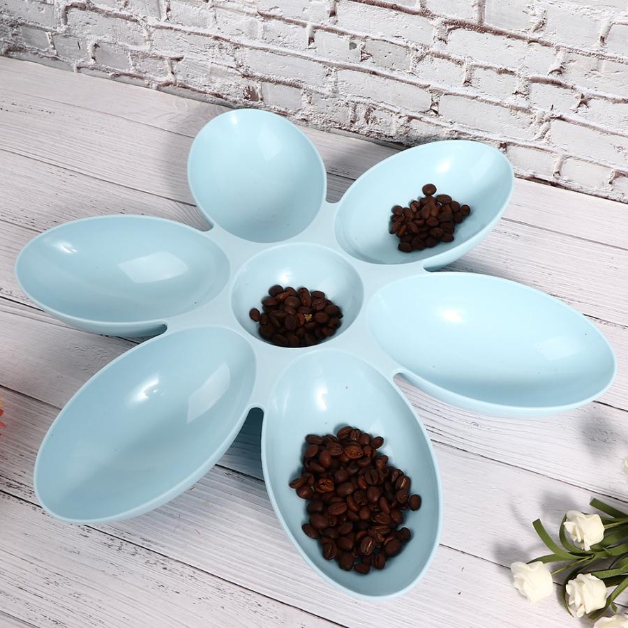 Pet six petals voerbak met meerdere vakken voor katten en honden, algemene voerbenodigdheden