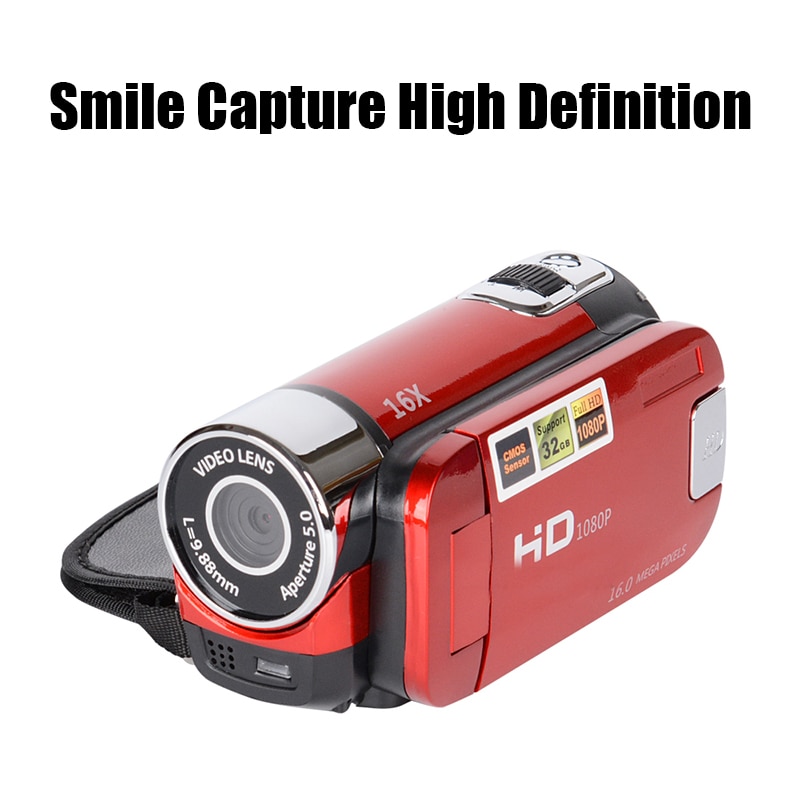 2 Kleuren High-Definition Digitale Camera Professionele Video Camera Camcorder 2.7 Inch Tft Smile Capture High Definition