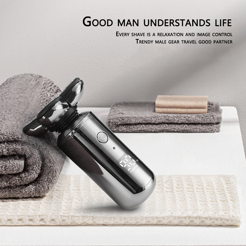 Rasoir électrique 5 en 1 rechargeable pour hommes, rasoir pour le visage et le corps, rasoir pour barbe, humide et sec
