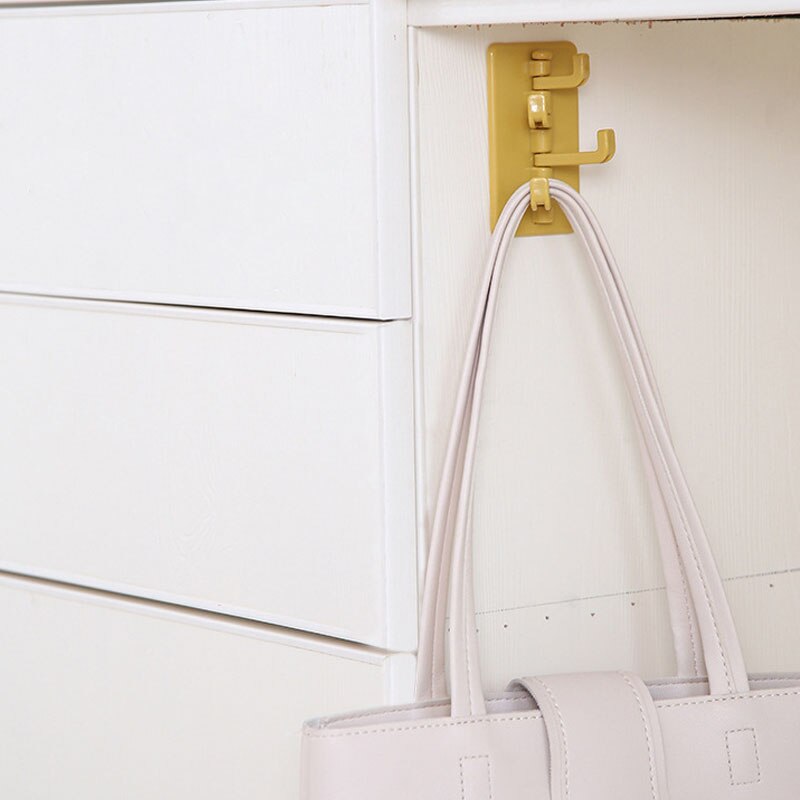 Rotating Adhesive Hook Nordic Adhesive Hook Bathroom Kitchen Wall Hole-Free Hanger key bag clothes hook home organizer