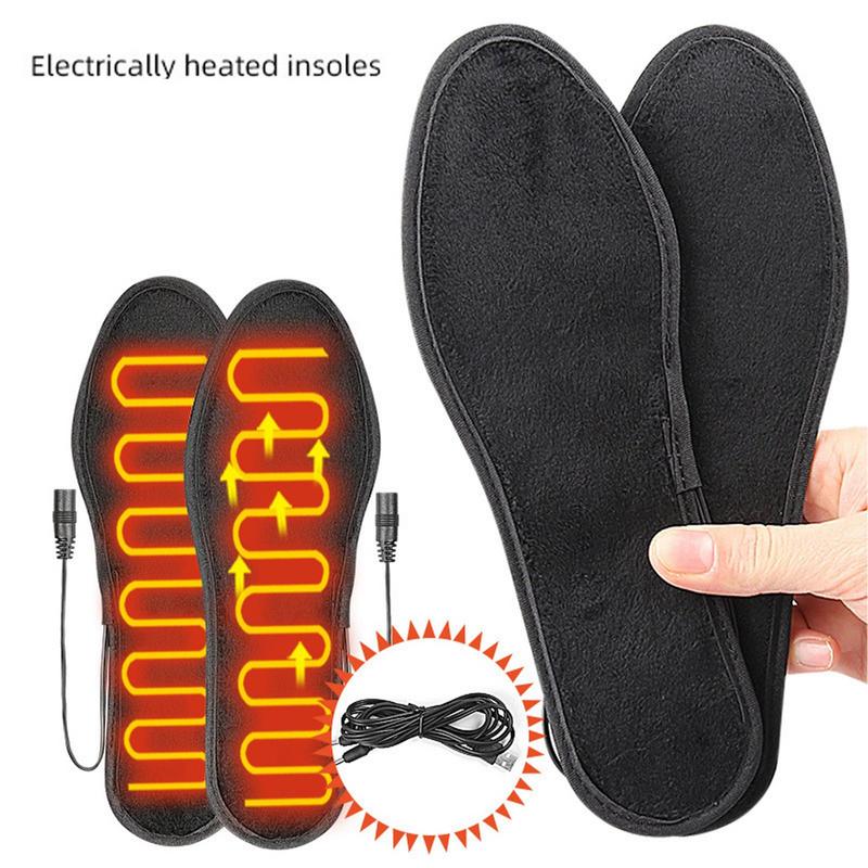Winter Beheizte Einlegesohlen USB Heizung Einlegesohlen Cuttable Füße Wärmer Pads Thermische Schuh Socke Pad Outdoor Elektrische Fuß Erwärmung Pad