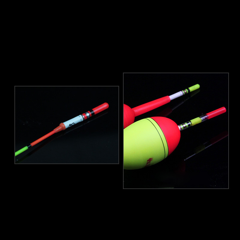 10 unids/lote palo de luz de pesca nocturna con batería CR322 barra de luz LED para accesorio de flotador luminoso funciona con batería CR322 A417