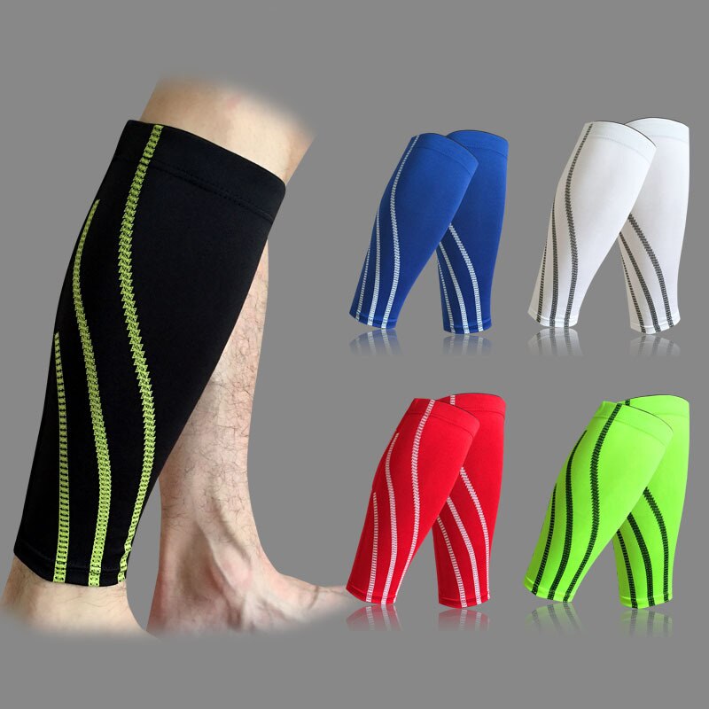 2PCS Base Layer Compression Shin Guard Men Women Calf Support Sleeve Cycling Sock Running Football Basketball Sports Leg Warmers