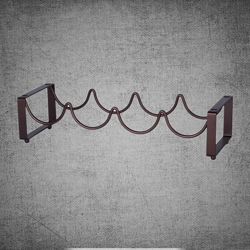 Vintage Retro Sterke Creatieve Draad Wijnrek Flessen Wijn Display Rack Stand Opslag Houdt 4 Flessen Thuis Accessoire