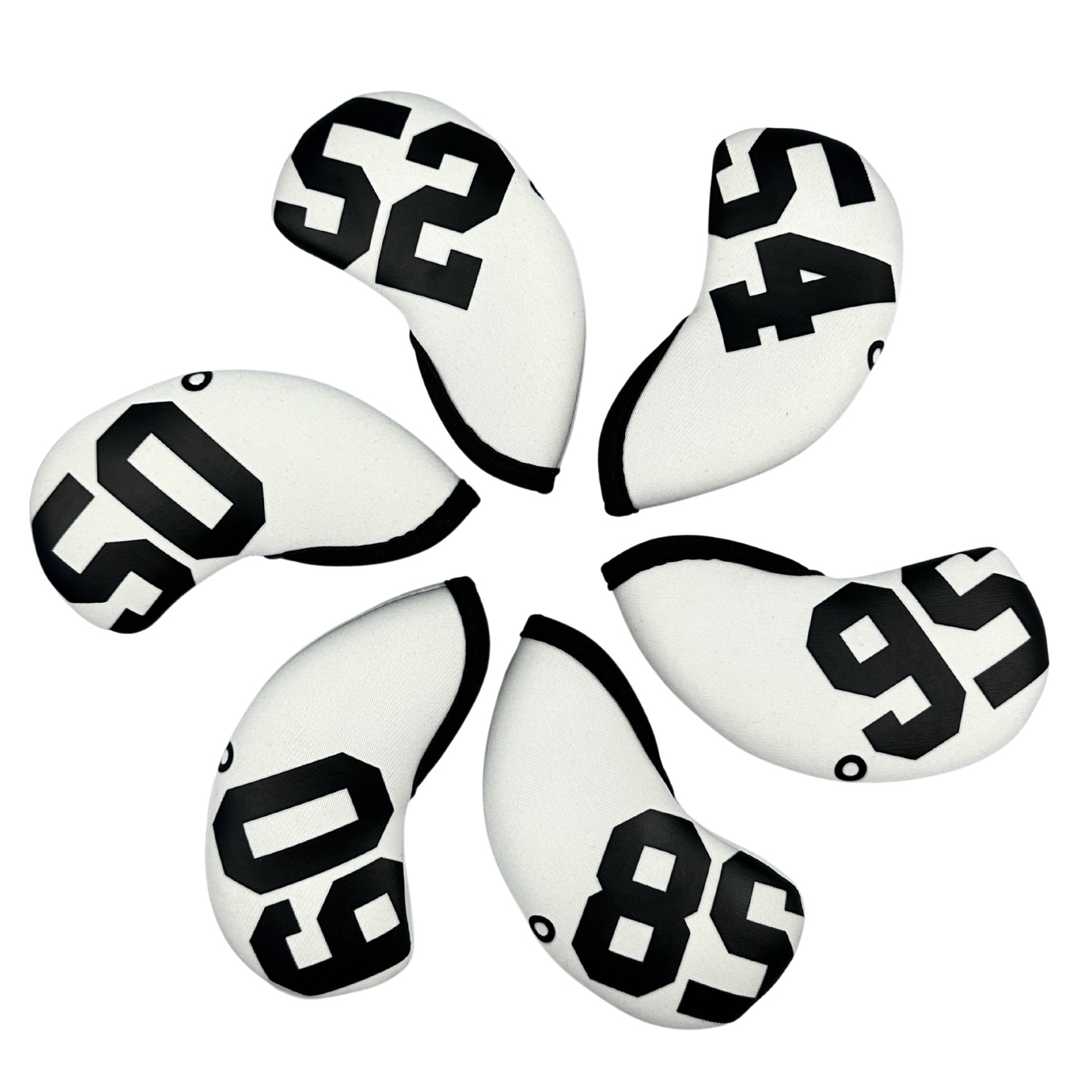 Cubierta de cabeza de palo de Golf, cuña de arena Simple, impresión de 48 °-60 grados, cubiertas de hierros, Protector de cabeza de hierro, accesorios de Golf, 1 unidad