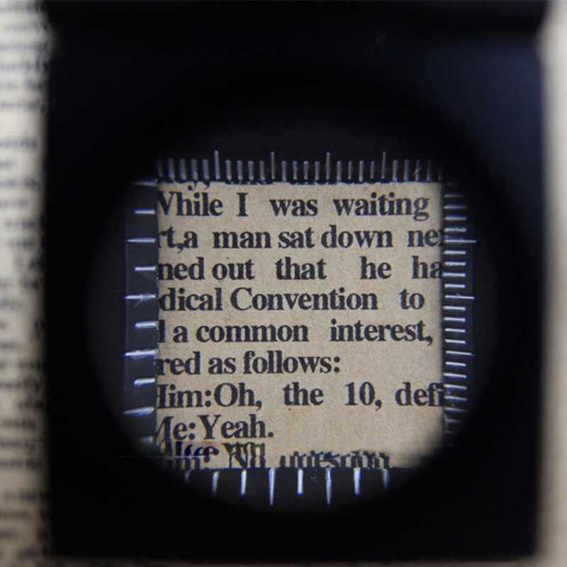 10X Foldable Magnifier Magnifying Glass With Scale For Textile Optical Jewelry Mini Size Foldable Magnifying Glass Tool