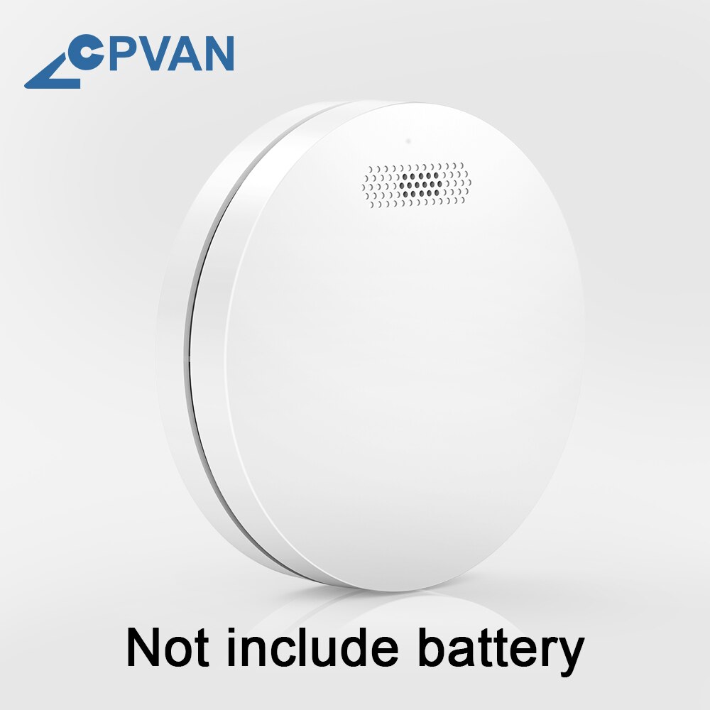 CPVAN 433MHZ Interlink Smoke Detector Sensor With CE/TUV Approval Home Security Photoelectric Rauchmelder Fire Alarm: Without Battery