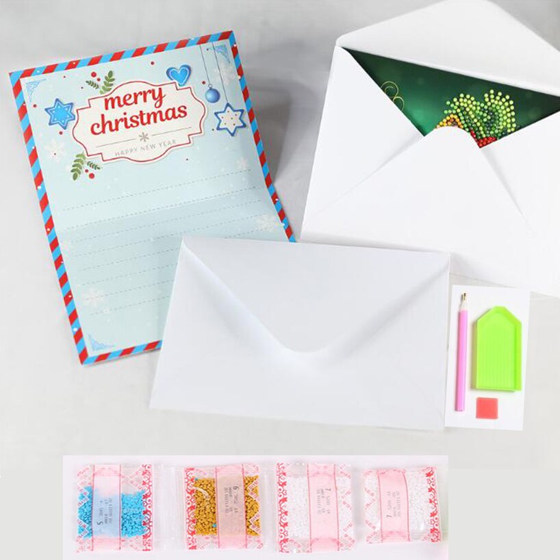 5d diy diamant painting kerst sticker mozaïek sticker kunstambachten