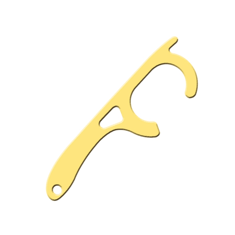 Portable Hygiene Hand Cleaner Alloy EDC Door Opener Elevator Handle Key Tool