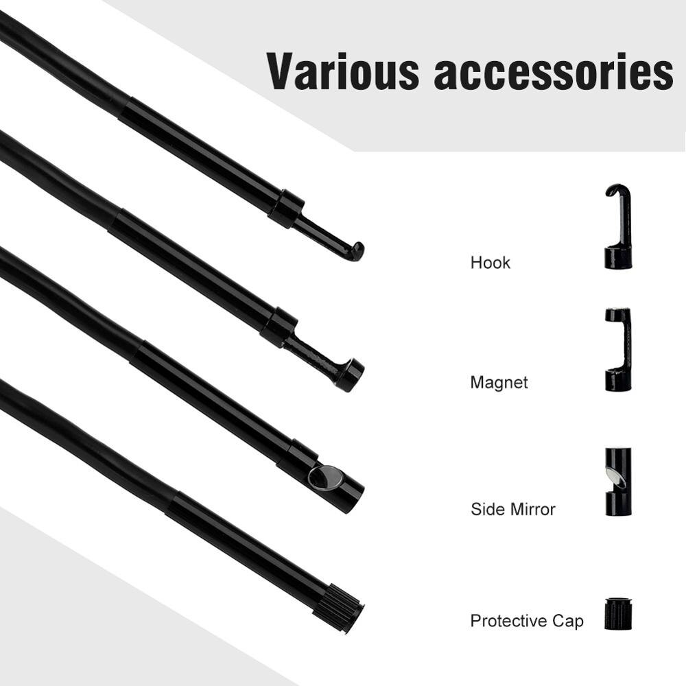 5.5mm 2.0MP HD Wireless Endoscope Camera WiFi Borescope Inspection Waterproof Inspection Snake Camera for Android and iOS Tablet