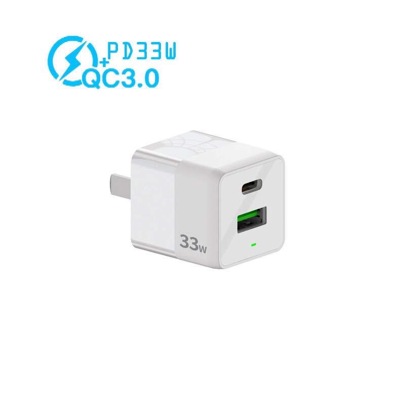 33W PD Typ C Ladegerät QC 3,0 2 Hafen praktisch ladegerät multi-Hafen intelligente reise Ladung kopf UNS EU Stecker Ladegerät für iPhon