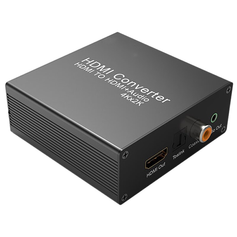 HDMI Audio Decoder Splitter Audio Splitter 1080P HDMI to Coaxial to Toslink to 3.5 Audio(EU Plug): Default Title