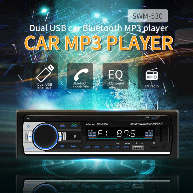 Auto Stero FM Retro Radio Auto 12V Speler Bluetooth Stereo MP3 USB AUX WAV FM