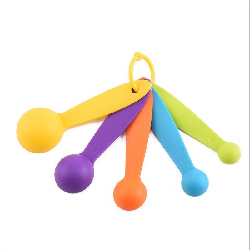 Juego De Tazas Medidoras De Plástico Coloridas Para Hornear, Cocinar, Herramientas De Cocina Para Tartas (multicolor, 6 Piezas