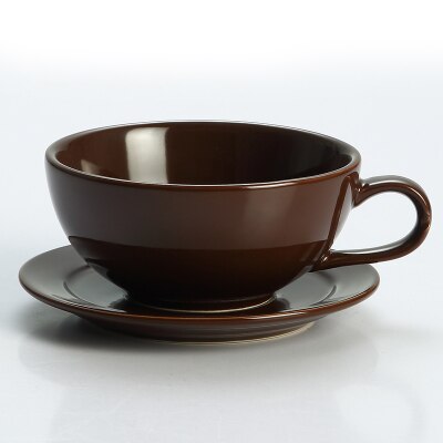 250ML Ceramic Coffee Mug With Saucer Colourful Vintage Coffee Cup Set Cappuccino Cups Mocha Tea Milk Drinking Utensils: Coffee Mug