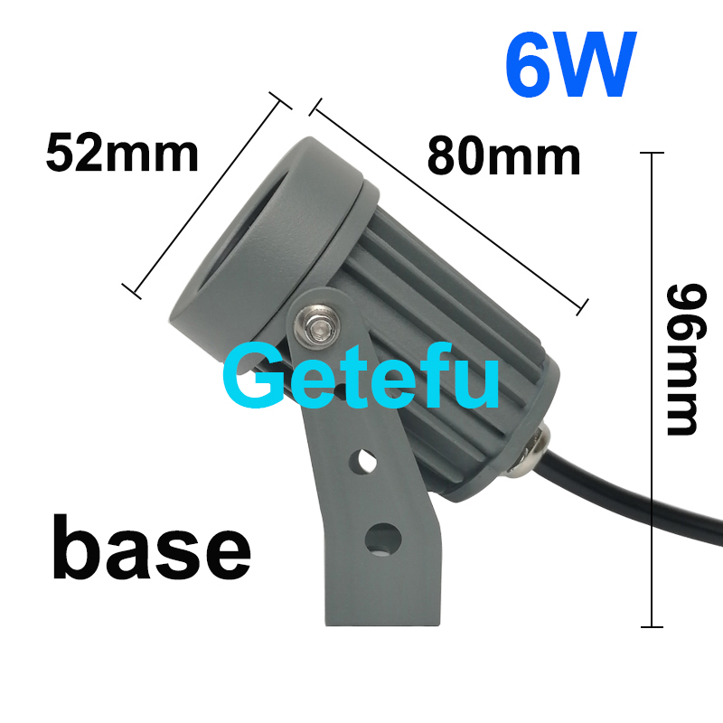 Foco LED al aire libre impermeable IP65 lámpara de pared ángulo estrecho reflector LED 3W 10W lámpara de punto de larga distancia lámpara de arandela de pared: blue / 10W