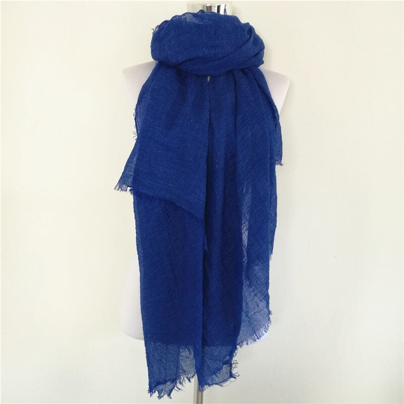 Dames Sjaal Hijab Katoen Linnen Moffel Hoofddoek Pak Herfst 180x90cm (Kleur: Kleur 3, Maat: 180x90cm