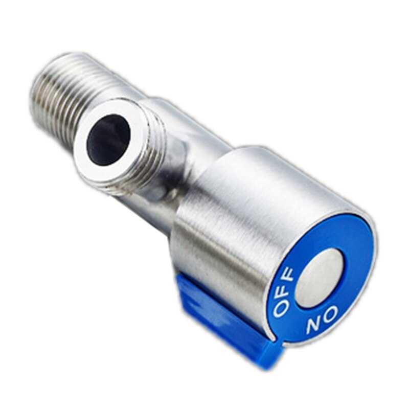 Stainless Steel Triangle Valve Stop Valve Angle Valve Kitchen Toilet Black Angle Valve And Cold Valve: bl