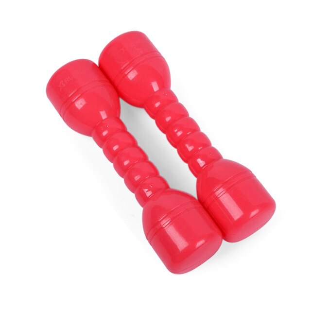 Equipamento de fitness para educação precoce, 2 peças, presente, jardim de infância, exercícios, casa, dança, adereços, crianças, halteres mão, academia: Vermelho