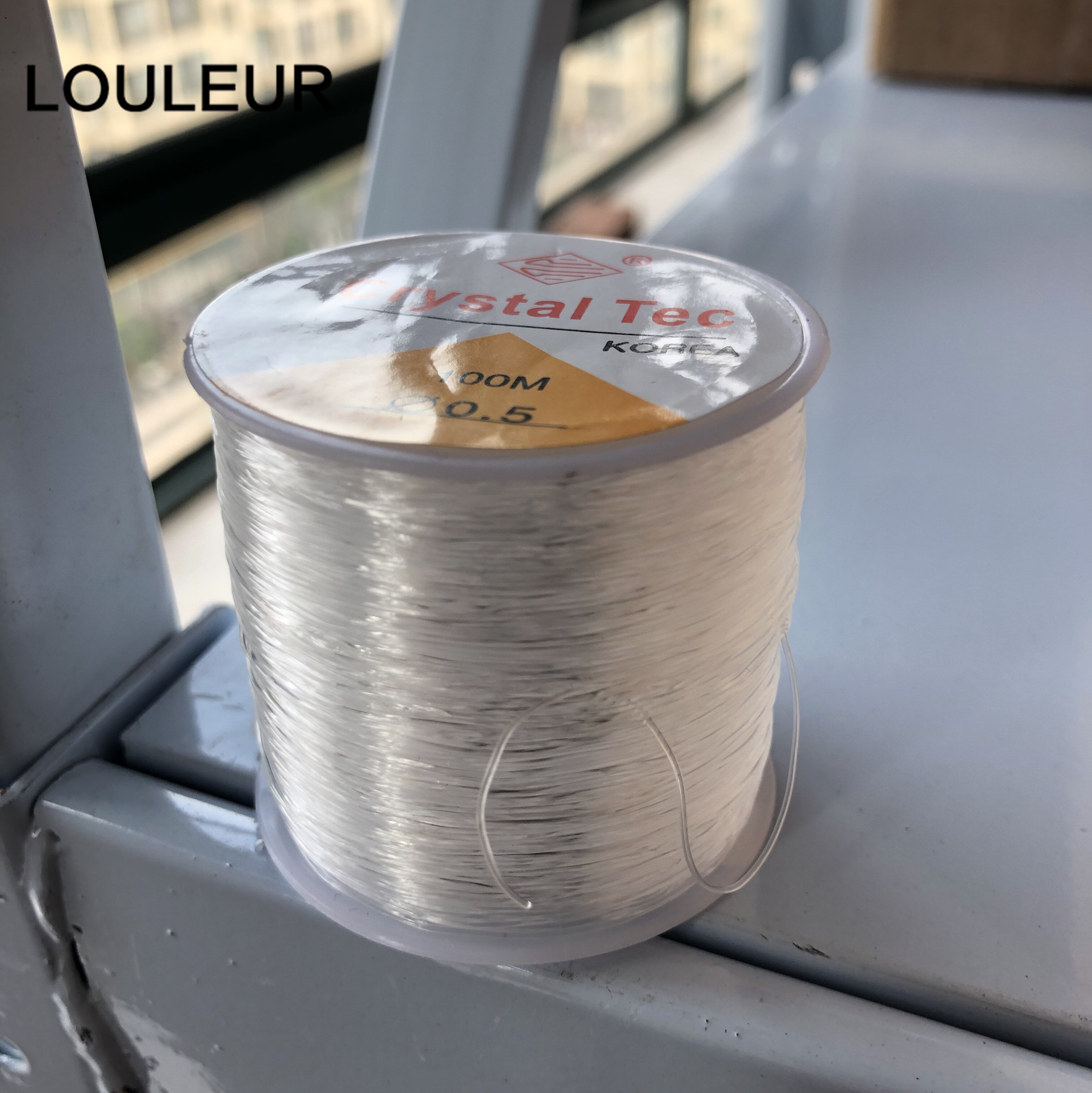 Cordes élastiques solides et extensibles en cristal blanc, rouleau de fil à perles pour la fabrication de bracelets et de colliers, 55, 80, 100 m, DIY