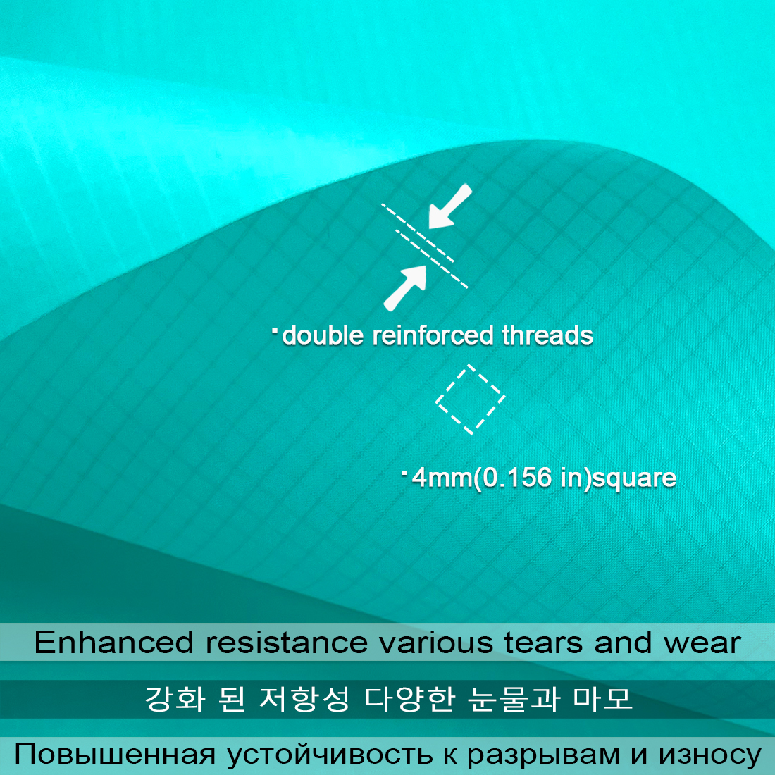 40D Ripstop Nylon Fabric PU Coated Waterproof Durable Kite Fabric for Parachute Inflatable Flag Tarp Cover Tent DIY Projects