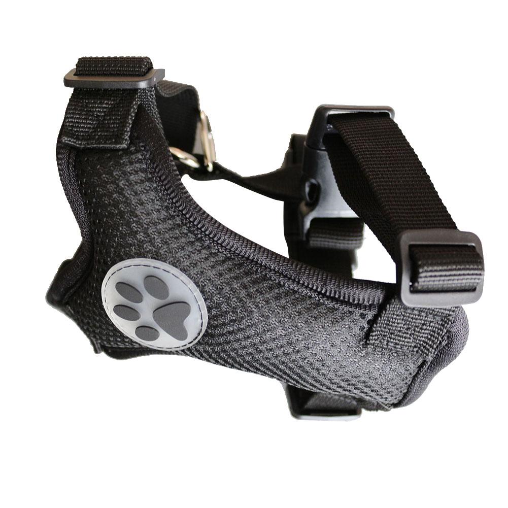 Hond Veiligheid Harnas Vest Met Riem Verstelbare Hond Auto Ademend Mesh Harnas Gordel Voertuig Connector Riem Voor Hond