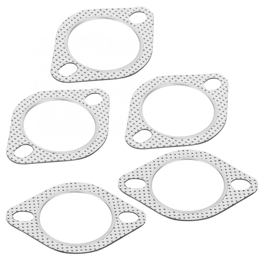 2.5 " aluminiumslegering udstødningshoved down pipe manifold samler flange pakning 2 bolt udstødnings pakning biltilbehør