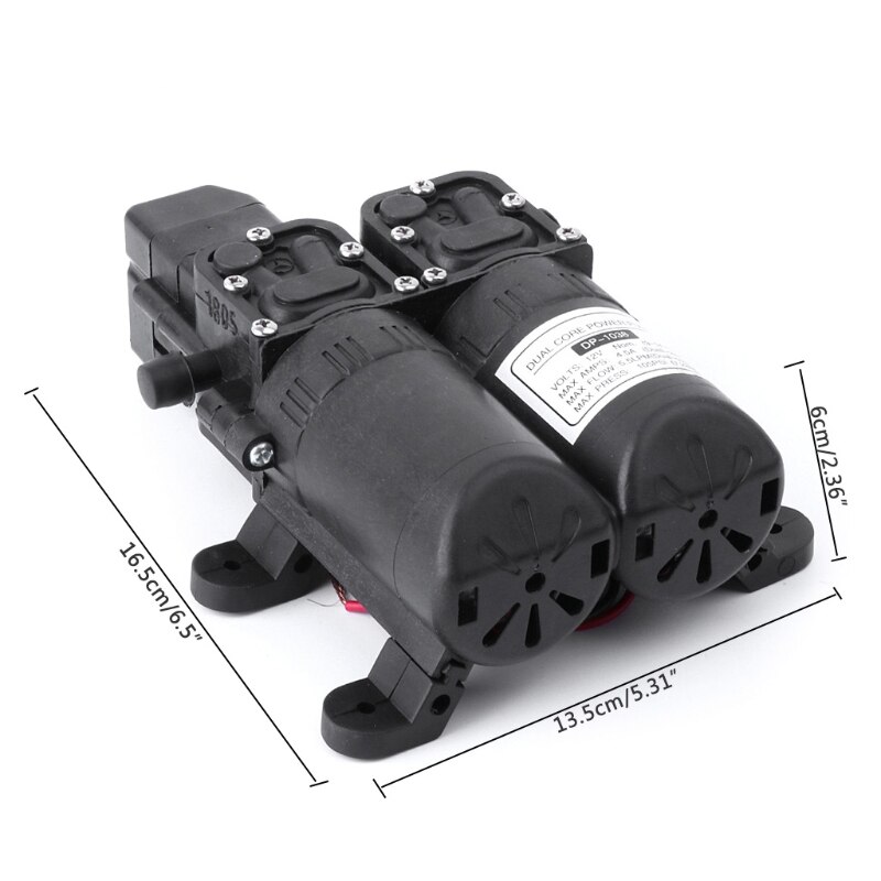 Double pompe électrique haute pression 12V cc | Mini moteur à eau électrique