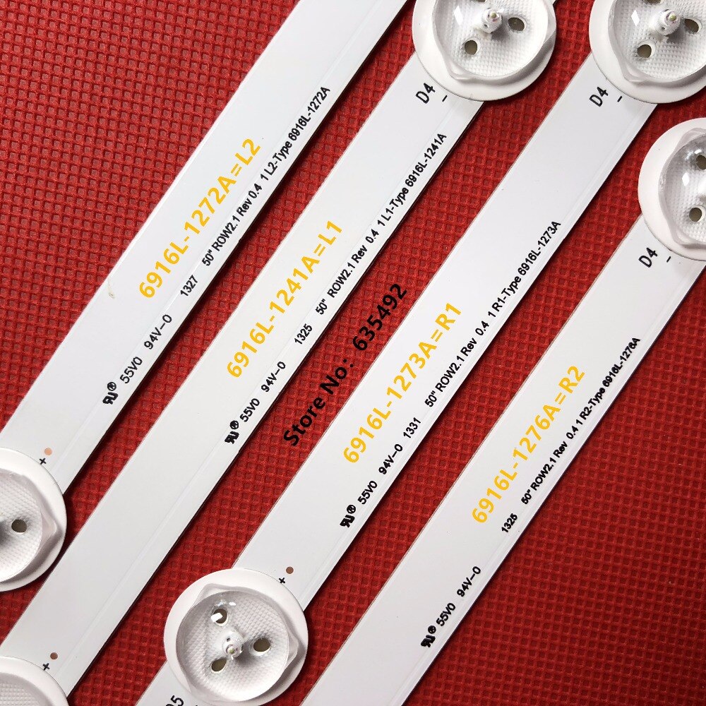 100% LED Backlight strip for LG 50LN5600 50LN575S 50LA6230 50LN577S 50LA620S 6916L-1272A 6916L-1241A 6916L-1273A 6916L-1276A