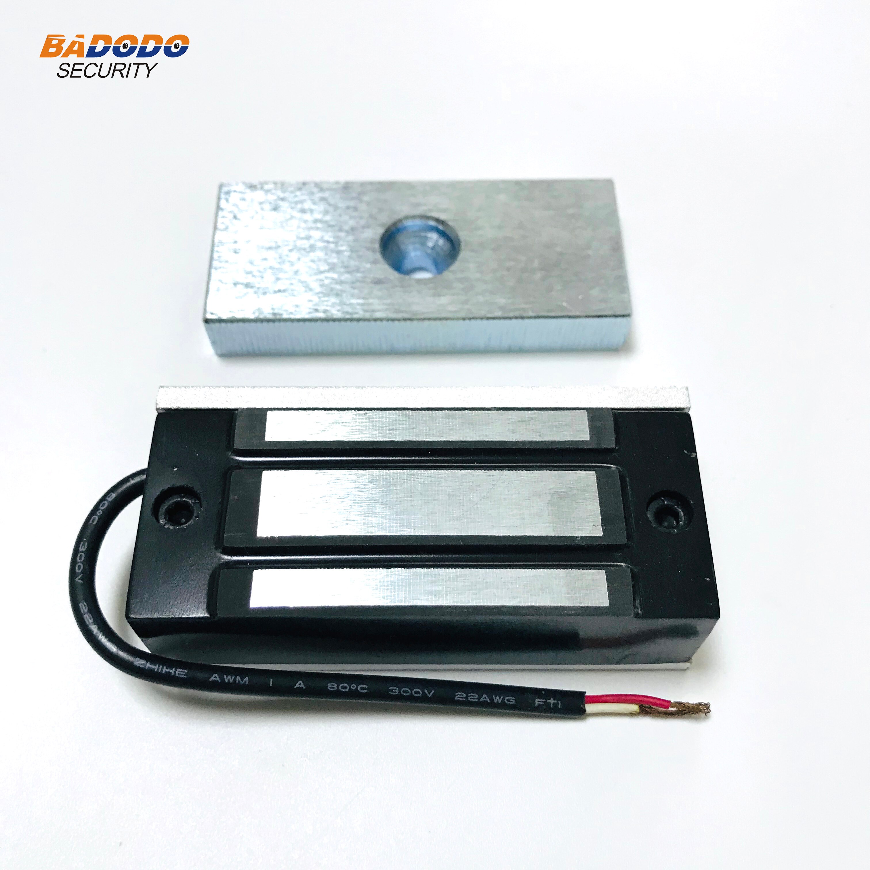 DC12V /24V electromagnetic lock magnetic lock 60Kg/100Lbs holding force for showcase cabinet door frameless glass door