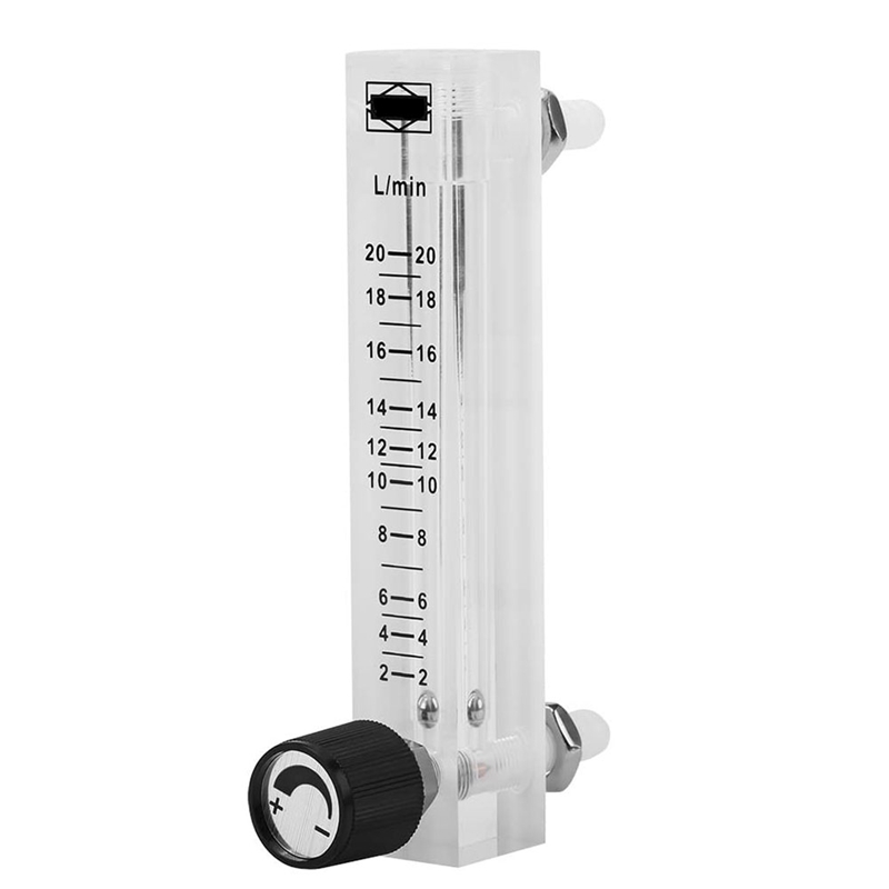 Flowmeter, LZQ-7 Flowmeter 2-20LPM Flowmeter Met Regelklep Voor Zuurstof Lucht Gas