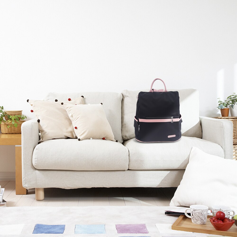 Travel Backpack Back Open Anti-Theft Security Bag for Daily Large Capacity Dual Color Splash-Proof with Side Pocket H9