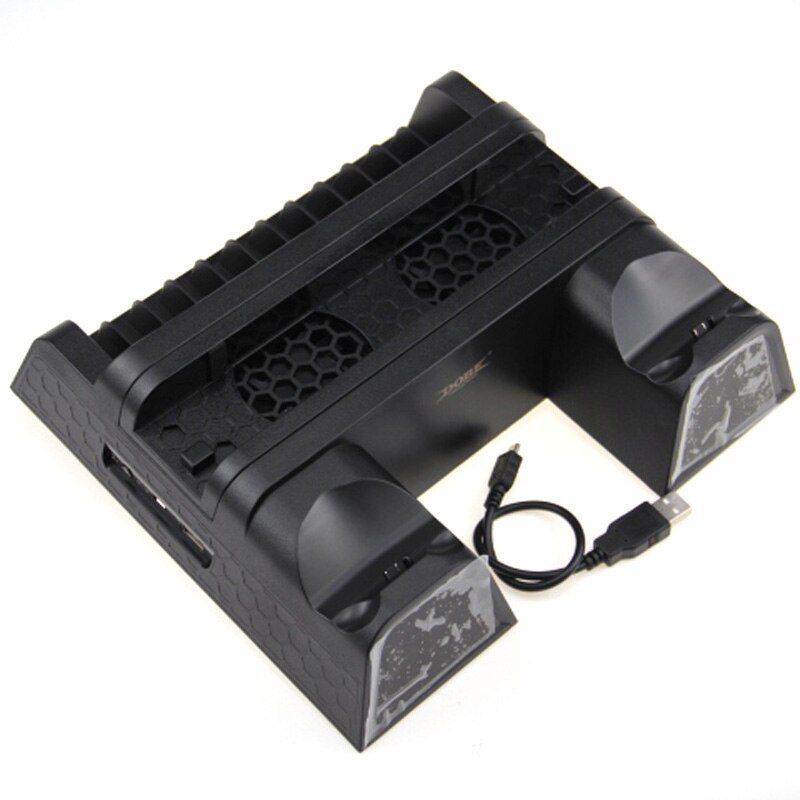 Voor  ps4/ slanke/professionele koelboxen, multifunctionele verticale koelstandaard, voor  ps4 controller-oplader en oplaadstation