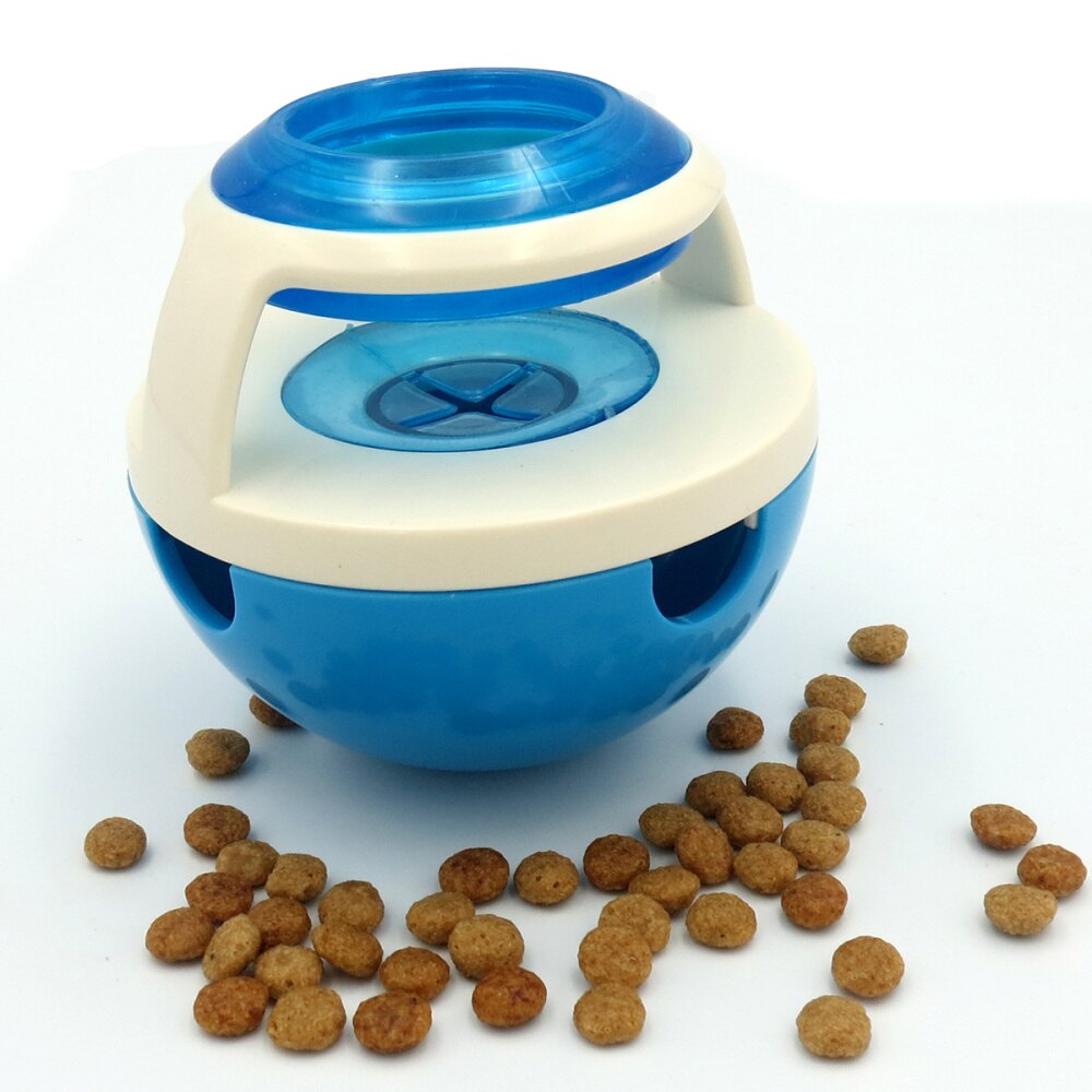 Fun Interactive Treat-dispensing Nontoxic Bite-resistant for Dogs and Cats (Blue)