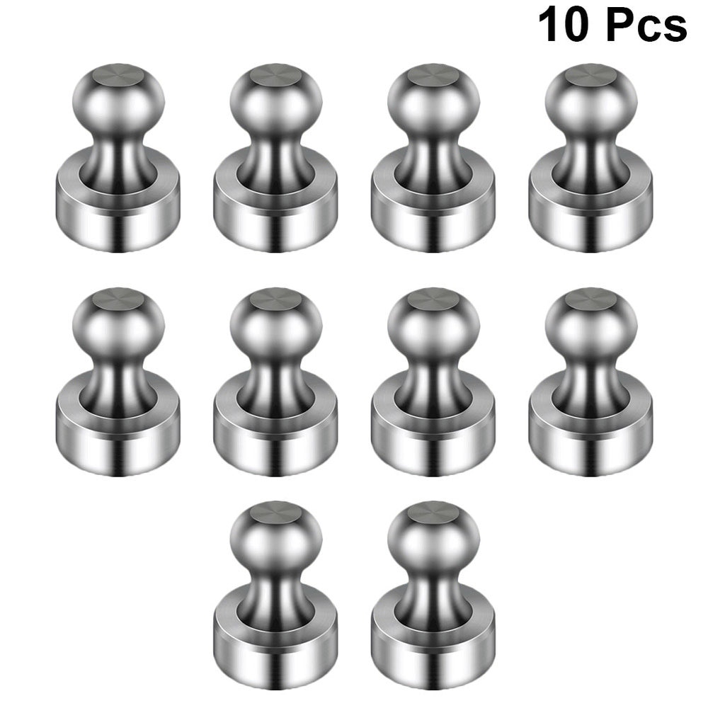 10 Stuks Metalen Magnetische Pins Duurzaam Magneten Locker Sterke Magneten Push Pin Praktische Magneet Pin Voor Home Office School Koelkast kitc