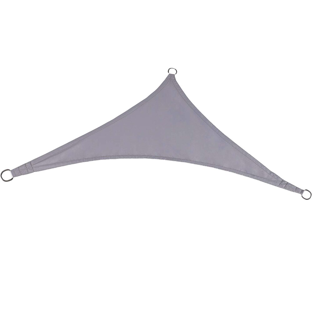 Triangle Sun Shade Sail Polyester Canopy Waterproof UV Block for Garden Swimming Pool (Beige): Grey 300x300CM