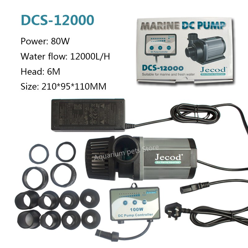Jebao Pump DCS 1200-12000 L/H Series Aquarium Fish Tank Adjustable Submersible Controllable Water Pump Flow fountain