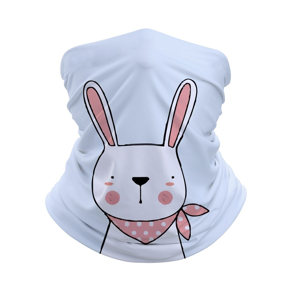 Bandana sans couture avec animaux à petits yeux pour enfants, bandeau, masque facial, écharpe tubulaire, cagoule, couvre-chef: C