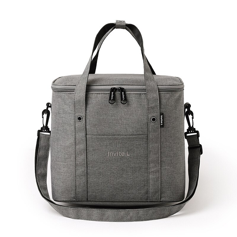 Duża na ramię torba termiczna termiczne torby na obiad dużego ciężaru izolowane torebka chłodząca przenośny piknik na świeżym powietrzu napój jedzenie piwo pojemnik robić przechowywania