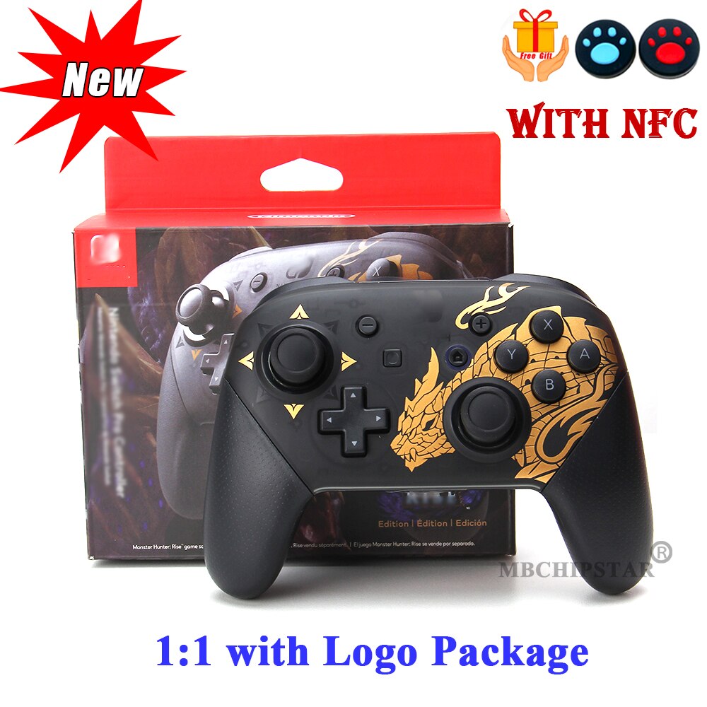 1/2 Pcs Wireless Bluetooth-compati Pro Controller Gamepad Joypad Remote Joystick for Nintend Switch Console Game Accessories: Hunterwith NFC