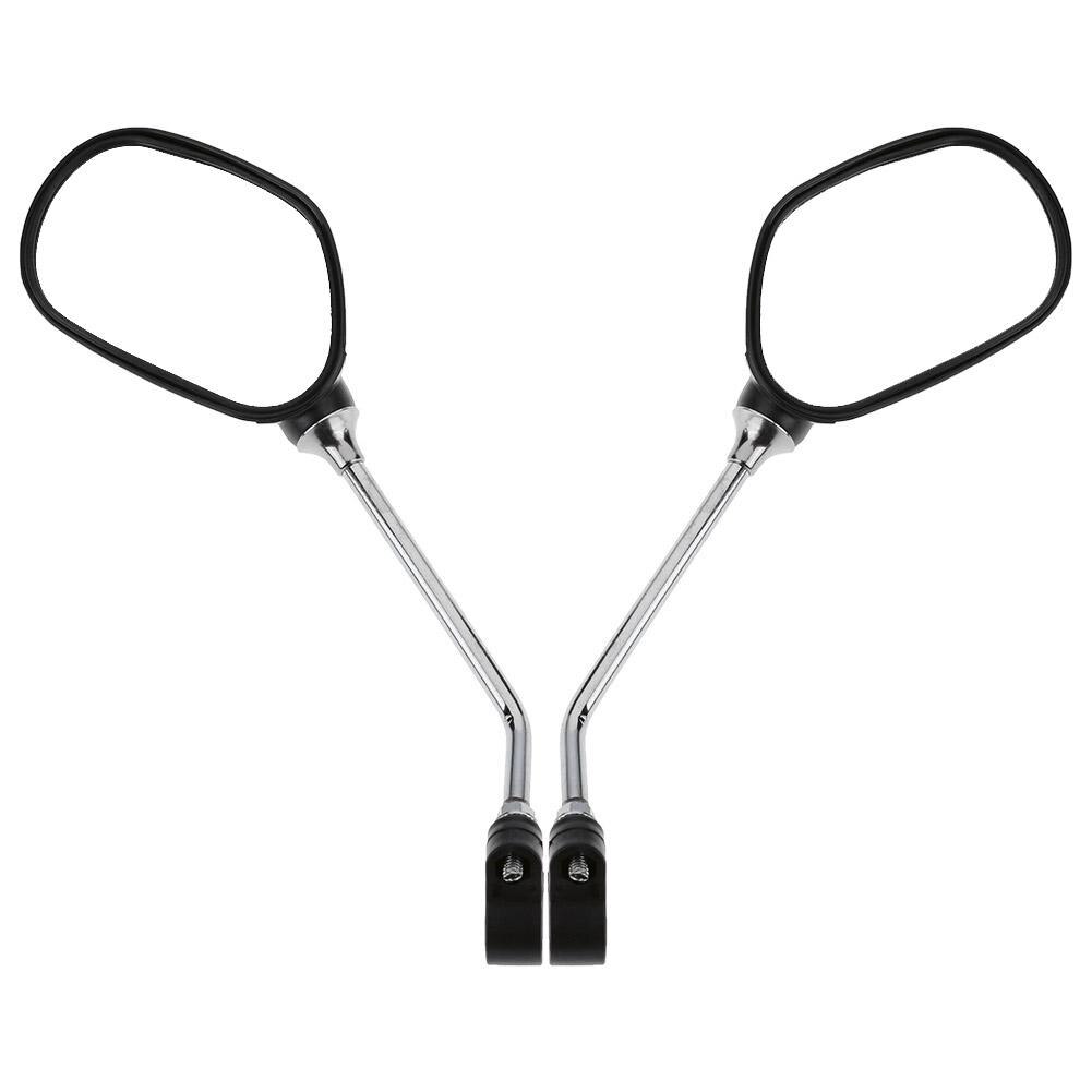 1 Pair Bicycle Handlebar Rear View Mirror for Bike Glass Safety Mirror Wide Range Back Sight Reflector Angle Adjustable Mirrors: a