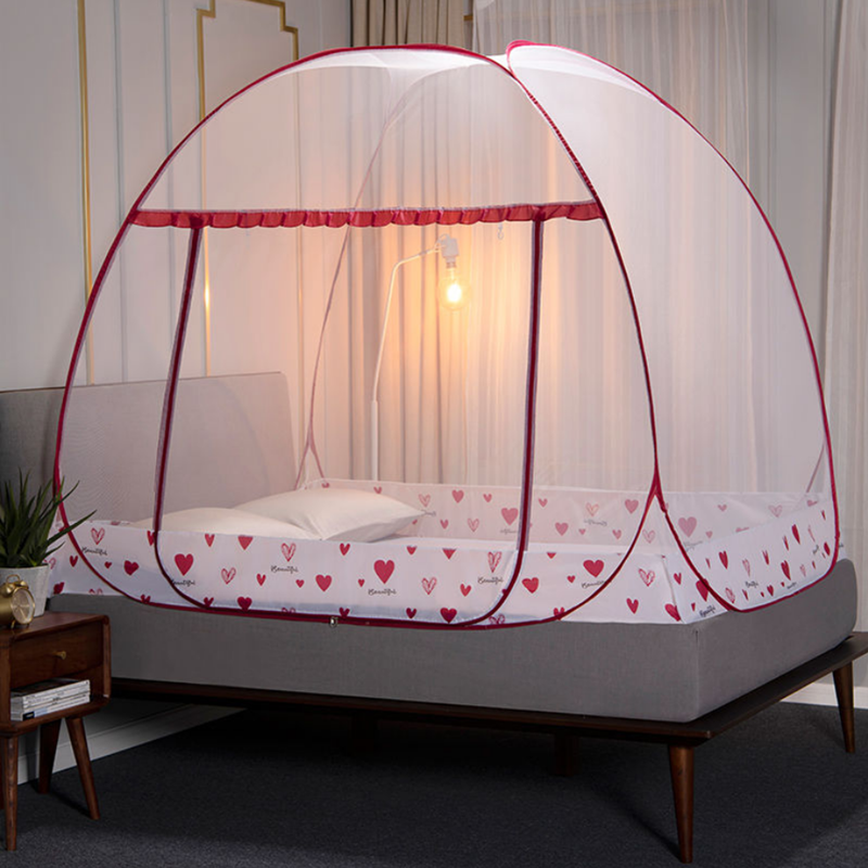 Hartpatroon yurt klamboe verhoging encryptie eendeurs dubbel huis 1.8m studentenhuis 1m slaapkamers klamboe